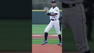 48yearold Ichiro Suzuki throws 94 mph first pitch at Mariners game 😳😳 [upl. by Viguerie718]