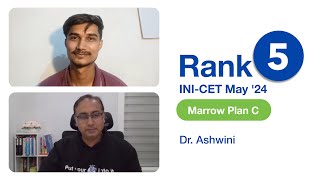 quotMarrow Revision videos were crucial during the final phasequot  Dr Ashwini Rank 5 INICET May ’24 [upl. by Adnalay940]