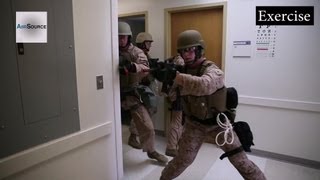 Marine Corps Building Raid  Active Shooter Exercises at Hospital [upl. by Cade]