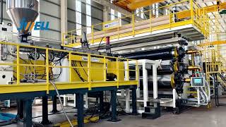 Jwell Machinery 7 meter GeomembraneWaterproof Sheet Production Line [upl. by Aiken]