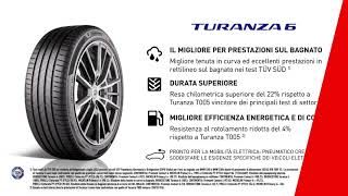 Bridgestone Turanza 6 ENLITEN – Caratteristiche Tecniche [upl. by Ahsan]