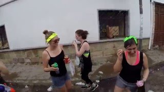 Carnival Waterfight Gringos take on Boliva [upl. by Yrrac]