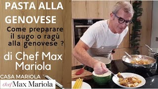 PASTA ZITI ALLA GENOVESE  TUTORIAL  Ricetta di Chef Max Mariola [upl. by Ierna372]