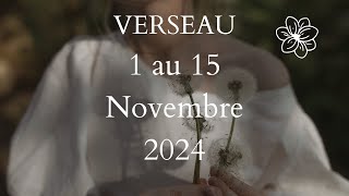 Verseau ♒️ 1 au 15 Novembre 2024  Tout est clair  On passe à autre chose 🙏♥️ [upl. by Simah]