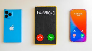 iPhone 15 Pro Max blue box vs 15 Pro Max yellow box vs iPhone 15 wooden incoming call [upl. by Yoshio]