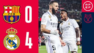 Resumen  Copa del Rey  FC Barcelona 04 Real Madrid  Semifinal vuelta [upl. by Aldred]