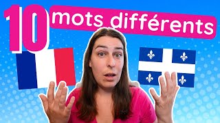 10 mots différents en français France vs Québec [upl. by Rains]