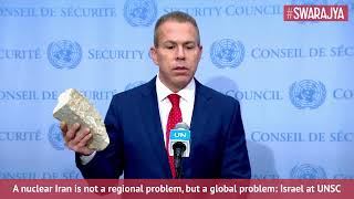 Israels UN Ambassador Highlights Worlds Hypocrisy On Palestinian Terror Attacks At UNSC [upl. by Alehs]