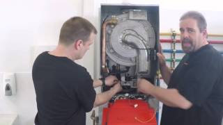 VIESSMANN Training Videos Vitodens 200 Burner Assembly Removal v2 [upl. by Odnolor11]