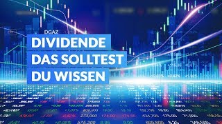 Dividende – Das solltest Du wissen [upl. by Rycca]