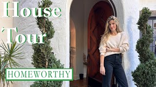 HOUSE TOUR  A 100 YearOld Spanish Home in the Hollywood Hills [upl. by Ycnahc]