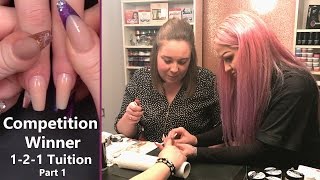 Competition Winner  121 Nail Tuition with Kirsty Meakin  Part 1 [upl. by Schubert]