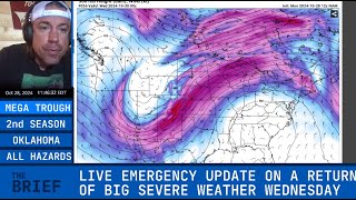 LIVE EMERGENCY UPDATE ON RETURN OF SEVERE WEATHER TO TORNADO ALLEY [upl. by Ggerk]