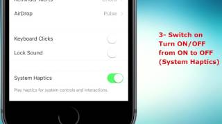 How to Disable or turn off Haptics feedback Vibration on iPhone 7 or iPhone 7 plus [upl. by Ahsoem]