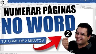 📃 WORD  Normas da ABNT  Como numerar páginas no Word [upl. by Chessy]