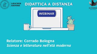 Webinar per la didattica a distanza  Scienza e letteratura nell’età moderna [upl. by Stelle178]