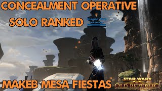 SWTOR Onslaught 60 Concealment Operative  Solo Ranked fiestas [upl. by Unam]