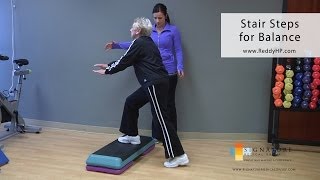 Stair Step Exercise for Older Adults to Improve Balance [upl. by Euqinitram]