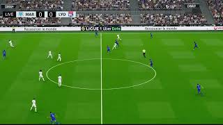 Marseille vs Lyon  Video Game Simulation  PES 2021 [upl. by Vida]