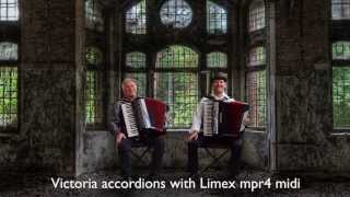 Argentine Tango El Choclo Accordion Duo HuuBér Huib Hölzken Limex MIDI MPR4Victoriafisarmonica [upl. by Aileen]