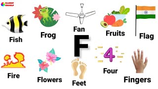 F letter words in English  Words starting with F  Letter F words with pictures [upl. by Von]