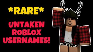 RARE UNTAKEN ROBLOX USERNAMES [upl. by Samuel77]