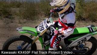 MotoUSA Kawasaki KX450F Flat Track Project 3 [upl. by Assilrac]