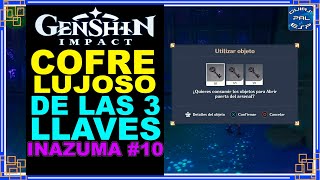 Cofre Lujoso 10  Encuentra las 3 Llaves en Tatarasuna Kannazuma  Genshin Impact [upl. by Haerr]