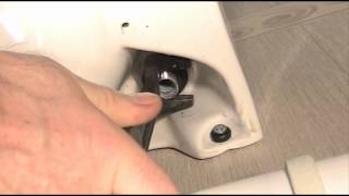 Using Basin wrench to tighten a loose tap [upl. by Earahc]