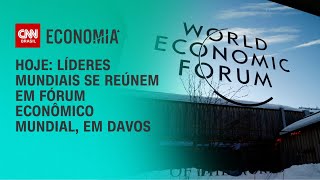 Hoje líderes mundiais se reúnem em Fórum Econômico Mundial em Davos  CNN NOVO DIA [upl. by Ayotak]