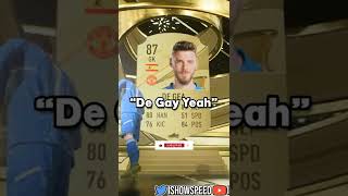 IShowSpeed opening FIFA 23 packs 😂💀 [upl. by Ahsenrat789]