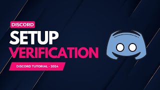 How to Setup Verification System to Discord Server  2024 [upl. by Aibara]