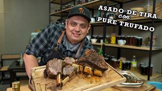 Asado de tira con PURE TRUFADO  Mr Wagyu [upl. by Ahseniuq]