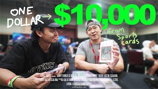 HOW I TURNED 1 INTO 10000 WITH SPORTS CARDS  JUSTIN ESCALONA [upl. by Tade909]