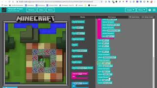 Codeorg Minecraft project by a nerdy kid Untitled project [upl. by Auqinu]