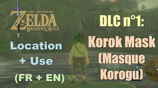 Zelda BoTW  DLC1 Korok Mask location and use  FR  EN [upl. by Longwood]