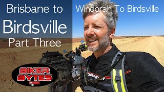 Part Three  Windorah to Birdsville  Brisbane To Birdsville By DR650 Motorbike [upl. by Noelopan755]