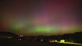 Northern lights in Czech Republic 1052024 [upl. by Aggri527]