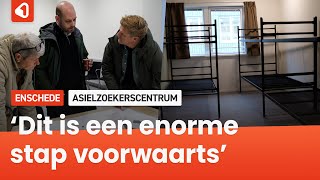 Nog één keer binnenkijken voor de opening dit is het nieuwe azc in Enschede [upl. by Natiha]