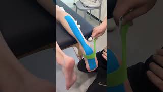 Use kinesiology tape to stabilize the ankle Achilles tendon to reduce running injuries [upl. by Nallac667]