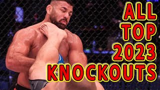 All Top Knockouts 2023 in MMA [upl. by Constanta]