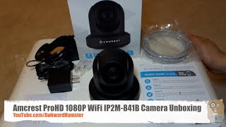 Amcrest ProHD 1080P WiFi IP2M841B Camera Unboxing [upl. by Hafirahs]