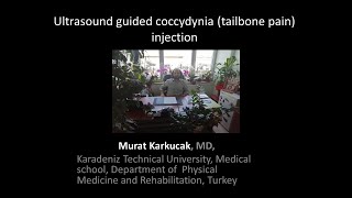 Ultrasound guided coccydynia tailbone pain injection by Prof Murat karkucak MD [upl. by Llebasi]