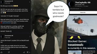 TheCephallicRR Who Abuses Godmode Is Obsessed With Me In Gta Online [upl. by Hazlett]