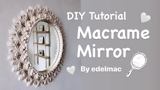 DIY Tutorial Macrame Mirror Handmade [upl. by Puklich152]