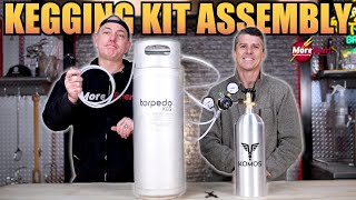 Move from BOTTLING to KEGGING with Ease  How to Assemble a KOMOS Kegging Kit  MoreBeer [upl. by Pate]