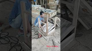 skilled carpenter builds a project table [upl. by Osbert749]