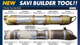 NEW Savi Builder tool to preview any Savi Lightsaber build [upl. by Lorou538]