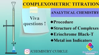 Complexometric Titration with EDTAEriochrome BlackTMetal ion IndicatorsChemistrycubicle [upl. by Itsuj]