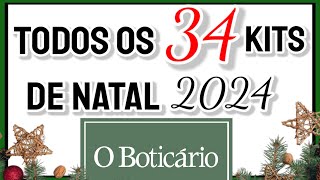 Compilado de TODOS os 34 KITS de NATAL DO BOTICÁRIO 2024 [upl. by Ramraj75]